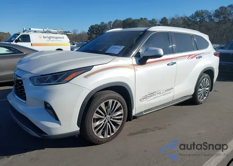 2021 Toyota Highlander Platinum from USA, damaged, VIN 5TDFZRAH7MS051426